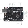 imageELEGOO UNO R3 Controller Board ATmega328P with USB Cable Compatible with Arduino IDE