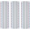 imageELEGOO 3pcs Breadboard 830 Point Solderless Prototype PCB Board Kit for Arduino Proto Shield Distribution Connecting Blocks