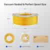 imageELEGOO Silk PLA Filament 175mm Bronze 1KG 3D Printer Filament Dimensional Accuracy  002mm 1kg Spool22lbs Fits for Most FDM 3D Printers250g4 Silk Holly GreenRedWhiteGalaxy Black