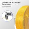 imageELEGOO Silk PLA Filament 175mm Bronze 1KG 3D Printer Filament Dimensional Accuracy  002mm 1kg Spool22lbs Fits for Most FDM 3D PrintersSilk Dual Black Purple