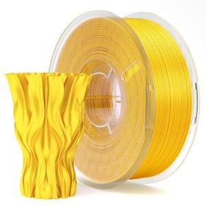 imageELEGOO Silk PLA Filament 175mm Bronze 1KG 3D Printer Filament Dimensional Accuracy  002mm 1kg Spool22lbs Fits for Most FDM 3D Printers1kg Silk Gold