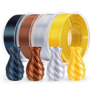 imageELEGOO Silk PLA Filament 175mm Bronze 1KG 3D Printer Filament Dimensional Accuracy  002mm 1kg Spool22lbs Fits for Most FDM 3D Printers250g4 Silk GoldSilverBronzeGalaxy Black