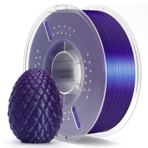 imageELEGOO Silk PLA Filament 175mm Bronze 1KG 3D Printer Filament Dimensional Accuracy  002mm 1kg Spool22lbs Fits for Most FDM 3D PrintersPla Galaxy Purple