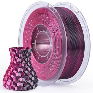 imageELEGOO Silk PLA Filament 175mm Bronze 1KG 3D Printer Filament Dimensional Accuracy  002mm 1kg Spool22lbs Fits for Most FDM 3D PrintersSilk Dual Black Red