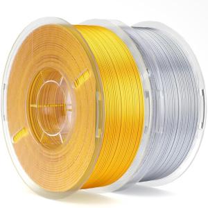 imageELEGOO Silk PLA Filament 175mm Bronze 1KG 3D Printer Filament Dimensional Accuracy  002mm 1kg Spool22lbs Fits for Most FDM 3D PrintersSilk Gold  Silver
