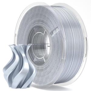 imageELEGOO Silk PLA Filament 175mm Bronze 1KG 3D Printer Filament Dimensional Accuracy  002mm 1kg Spool22lbs Fits for Most FDM 3D PrintersSilk Silver Grey