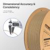 imageELEGOO PLA Filament 175mm Black 2KG 3D Printer Filament Dimensional Accuracy  002mm 2 Pack 1kg Cardboard Spool22lbs 3D Printing Filament Fits for Most FDM 3D Printers1kg Wood