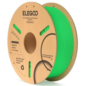 imageELEGOO PLA Filament 175mm Black 2KG 3D Printer Filament Dimensional Accuracy  002mm 2 Pack 1kg Cardboard Spool22lbs 3D Printing Filament Fits for Most FDM 3D Printers1kg Neon Green