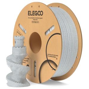 imageELEGOO PLA Filament 175mm Black 2KG 3D Printer Filament Dimensional Accuracy  002mm 2 Pack 1kg Cardboard Spool22lbs 3D Printing Filament Fits for Most FDM 3D Printers1kg Marble