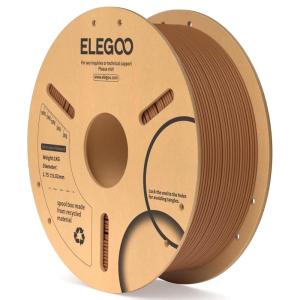 imageELEGOO PLA Filament 175mm Black 2KG 3D Printer Filament Dimensional Accuracy  002mm 2 Pack 1kg Cardboard Spool22lbs 3D Printing Filament Fits for Most FDM 3D Printers1kg Brown