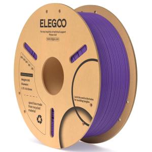 imageELEGOO PLA Filament 175mm Black 2KG 3D Printer Filament Dimensional Accuracy  002mm 2 Pack 1kg Cardboard Spool22lbs 3D Printing Filament Fits for Most FDM 3D Printers1kg Purple