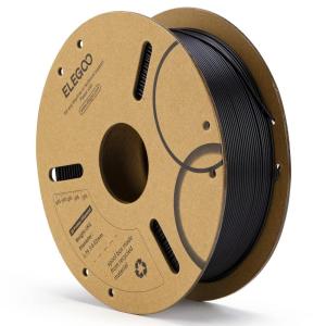 imageELEGOO PLA Filament 175mm Black 2KG 3D Printer Filament Dimensional Accuracy  002mm 2 Pack 1kg Cardboard Spool22lbs 3D Printing Filament Fits for Most FDM 3D Printers1kg Black