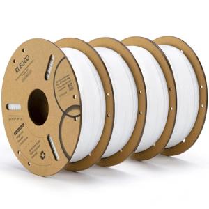 imageELEGOO PLA Filament 175mm Black 2KG 3D Printer Filament Dimensional Accuracy  002mm 2 Pack 1kg Cardboard Spool22lbs 3D Printing Filament Fits for Most FDM 3D Printers41kg White