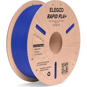 imageELEGOO Rapid PLA Plus Filament 175mm Black ampamp White 2KG PLA 3D Printer Filament for 30600 mms High Speed Printing Dimensional Accuracy  002 mm 2 Pack 1kg Spool22lbs1kg Blue