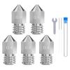 imageELEGOO 26pcs MK8 Nozzles Multi Size 3D Printer Brass Hotend Nozzles 02mm03mm04mm05mm06mm08mm10mm with DIY Tools Compatible with Neptune 3 Series and MoreHarden Steel Multi Sizes