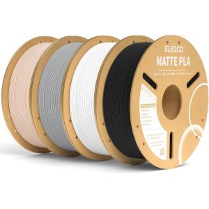 imageELEGOO Matte PLA Filament Teal Green 1KG 175mm 3D Printer Filament Dimensional Accuracy  002mm 1kg Carboard Spool 22lbs for Most FDM 3D PrintersBlack  White  Gray  Beige