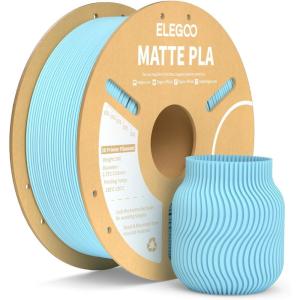 imageELEGOO Matte PLA Filament Teal Green 1KG 175mm 3D Printer Filament Dimensional Accuracy  002mm 1kg Carboard Spool 22lbs for Most FDM 3D PrintersIce Blue