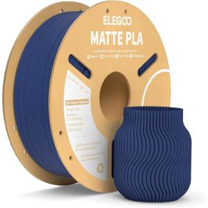 imageELEGOO Matte PLA Filament Teal Green 1KG 175mm 3D Printer Filament Dimensional Accuracy  002mm 1kg Carboard Spool 22lbs for Most FDM 3D PrintersNavy Blue