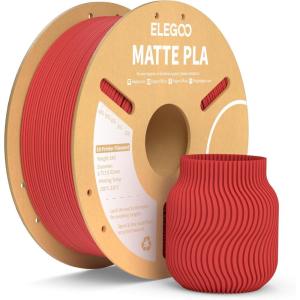 imageELEGOO Matte PLA Filament Teal Green 1KG 175mm 3D Printer Filament Dimensional Accuracy  002mm 1kg Carboard Spool 22lbs for Most FDM 3D PrintersRuby Red