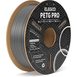 imageELEGOO PETG PRO Filament 175mm Burgundy Red Translucent Tough 3D Printer Filament Dimensional Accuracy  002 mm 1kg Cardboard Spool22lbs for Most FDM 3D PrintersSilver