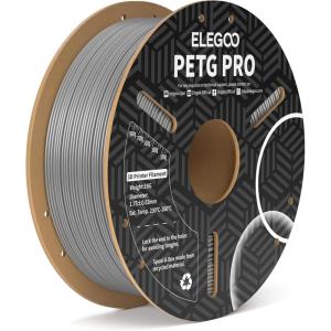 imageELEGOO PETG PRO Filament 175mm Burgundy Red Translucent Tough 3D Printer Filament Dimensional Accuracy  002 mm 1kg Cardboard Spool22lbs for Most FDM 3D PrintersGray