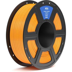 imageELEGOO PETG PRO Filament 175mm Burgundy Red Translucent Tough 3D Printer Filament Dimensional Accuracy  002 mm 1kg Cardboard Spool22lbs for Most FDM 3D PrintersPetg Orange