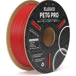 imageELEGOO PETG PRO Filament 175mm Burgundy Red Translucent Tough 3D Printer Filament Dimensional Accuracy  002 mm 1kg Cardboard Spool22lbs for Most FDM 3D PrintersRed