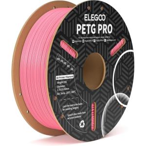 imageELEGOO PETG PRO Filament 175mm Burgundy Red Translucent Tough 3D Printer Filament Dimensional Accuracy  002 mm 1kg Cardboard Spool22lbs for Most FDM 3D PrintersPink