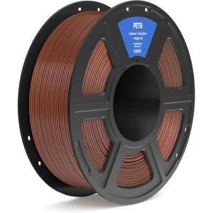 imageELEGOO PETG PRO Filament 175mm Burgundy Red Translucent Tough 3D Printer Filament Dimensional Accuracy  002 mm 1kg Cardboard Spool22lbs for Most FDM 3D PrintersPetg Brown