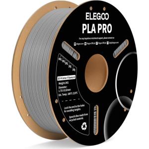 imageELEGOO PLA PRO Filament 175mm Purple 1KG 30250mms Printing Speed Improved Rigidity 3D Printer Filament Dimensional Accuracy  002mm 1kg Spool 22lbs1kg Gray