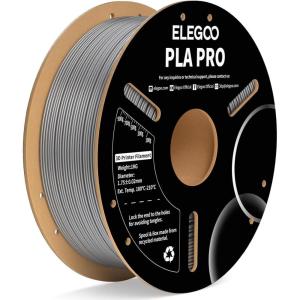 imageELEGOO PLA PRO Filament 175mm Purple 1KG 30250mms Printing Speed Improved Rigidity 3D Printer Filament Dimensional Accuracy  002mm 1kg Spool 22lbs1kg Silver