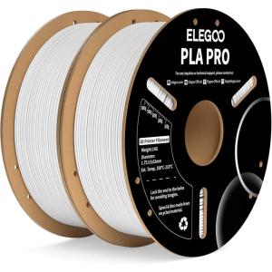 imageELEGOO PLA PRO Filament 175mm Purple 1KG 30250mms Printing Speed Improved Rigidity 3D Printer Filament Dimensional Accuracy  002mm 1kg Spool 22lbs21kg White