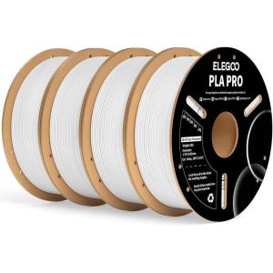 imageELEGOO PLA PRO Filament 175mm Purple 1KG 30250mms Printing Speed Improved Rigidity 3D Printer Filament Dimensional Accuracy  002mm 1kg Spool 22lbs41kg White