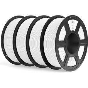 imageELEGOO PLA PRO Filament 175mm Purple 1KG 30250mms Printing Speed Improved Rigidity 3D Printer Filament Dimensional Accuracy  002mm 1kg Spool 22lbsPla 4pcs White