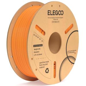 imageELEGOO PLA Plus Filament 175mm White 2KG PLA Tougher and Stronger 3D Printer Filament Pro Dimensional Accuracy  002mm 2 Pcs 1kg Spool22lbs Fits for Most FDM 3D Printers1kg Orange