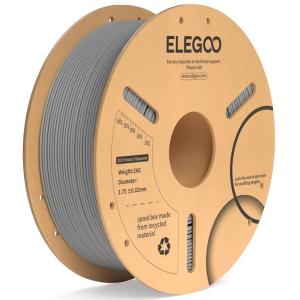 imageELEGOO PLA Plus Filament 175mm White 2KG PLA Tougher and Stronger 3D Printer Filament Pro Dimensional Accuracy  002mm 2 Pcs 1kg Spool22lbs Fits for Most FDM 3D Printers1kg Gray