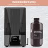 imageELEGOO 8K Water Washable 3D Printer Resin 405nm LCD UVCuring Photopolymer Resin Best for 8K12K14K Saturn MSLA DLP LCD 3D Printing 1000Gram Space GreyBeige