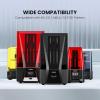 imageELEGOO 8K Water Washable 3D Printer Resin 405nm LCD UVCuring Photopolymer Resin Best for 8K12K14K Saturn MSLA DLP LCD 3D Printing 1000Gram Space GreyClear Blue