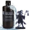 imageELEGOO 8K Water Washable 3D Printer Resin 405nm LCD UVCuring Photopolymer Resin Best for 8K12K14K Saturn MSLA DLP LCD 3D Printing 1000Gram Space GreySmoky Black