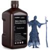 imageELEGOO 8K Water Washable 3D Printer Resin 405nm LCD UVCuring Photopolymer Resin Best for 8K12K14K Saturn MSLA DLP LCD 3D Printing 1000Gram Space GreySmoky Black