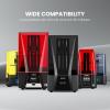 imageELEGOO Upgraded 8K Standard Photopolymer 3D Printer Resin 405nm UVCuring Resin Best for 8K12K14K Saturn MSLA DLP LCD 3D Printing Space Grey 1000GBlue
