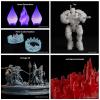 imageELEGOO Upgraded 8K Standard Photopolymer 3D Printer Resin 405nm UVCuring Resin Best for 8K12K14K Saturn MSLA DLP LCD 3D Printing Space Grey 1000GGrey