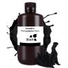 imageELEGOO Upgraded 8K Standard Photopolymer 3D Printer Resin 405nm UVCuring Resin Best for 8K12K14K Saturn MSLA DLP LCD 3D Printing Space Grey 1000GPure Black