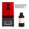 imageELEGOO Upgraded 8K Standard Photopolymer 3D Printer Resin 405nm UVCuring Resin Best for 8K12K14K Saturn MSLA DLP LCD 3D Printing Space Grey 1000GYellow
