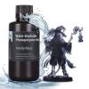imageELEGOO 8K Water Washable 3D Printer Resin 405nm LCD UVCuring Photopolymer Resin Best for 8K12K14K Saturn MSLA DLP LCD 3D Printing 1000Gram Space GreySmoky Black