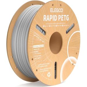 imageELEGOO Rapid PETG Filament 175mm Blue ampamp Red 2KG High Speed 30600mms 3D Printer Filament Dimensional Accuracy  002 mm 1kg Cardboard Spool22lbs Fits for Most FDM 3D Printers1kg Gray
