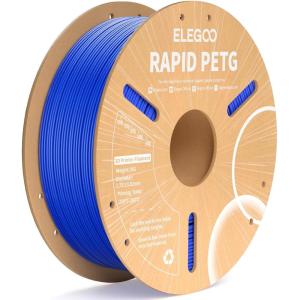 imageELEGOO Rapid PETG Filament 175mm Blue ampamp Red 2KG High Speed 30600mms 3D Printer Filament Dimensional Accuracy  002 mm 1kg Cardboard Spool22lbs Fits for Most FDM 3D Printers1kg Blue