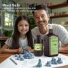 imageELEGOO Standard PlantBased 3D Printer Resin with Low Odor and High Precision 405nm UV Curing Resin for Mars Saturn Jupiter MSLA DLP LCD 3D Printing  Clear Green 2000gBlack