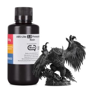 imageELEGOO ABSLike 8K 3D Printer Resin 30 405nm Photopolymer Resin for Mars Saturn Jupiter MSLA DLP LCD 3D Printing with Strength and Toughness High Precision Low Viscosity Red Clay 1000gBlack
