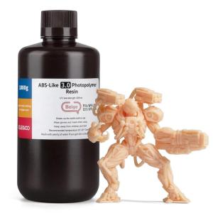 imageELEGOO ABSLike 8K 3D Printer Resin 30 405nm Photopolymer Resin for Mars Saturn Jupiter MSLA DLP LCD 3D Printing with Strength and Toughness High Precision Low Viscosity Red Clay 1000gBeige